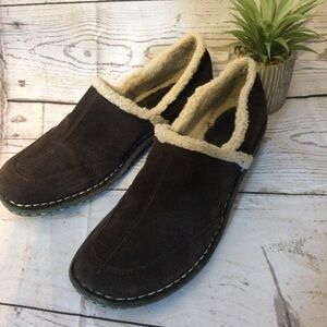 White Mountain Brown Suede Slip-On Shoes Size 9 Comfort Style